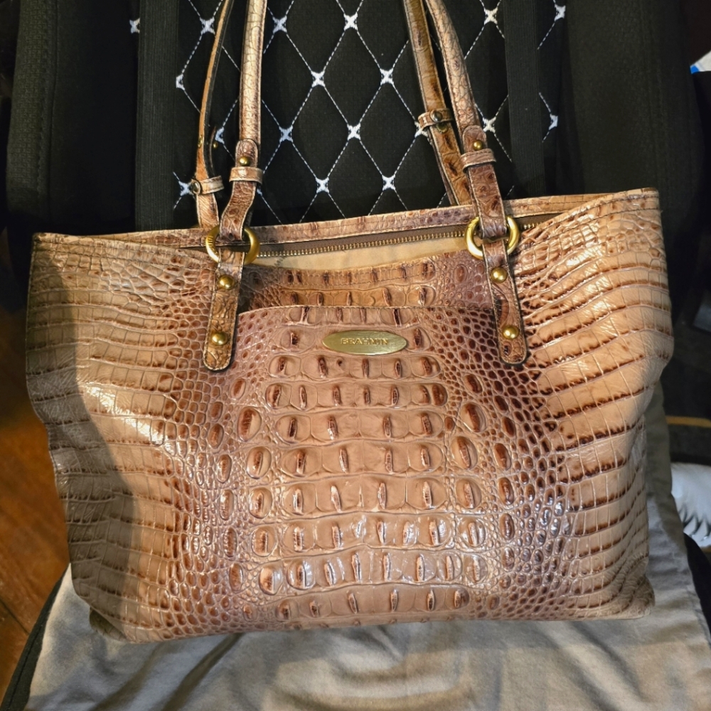Brahmin Snakeskin Bag (Cream)